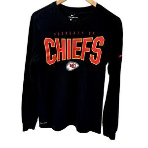 Nike Black Long Sleeve Chiefs Tee